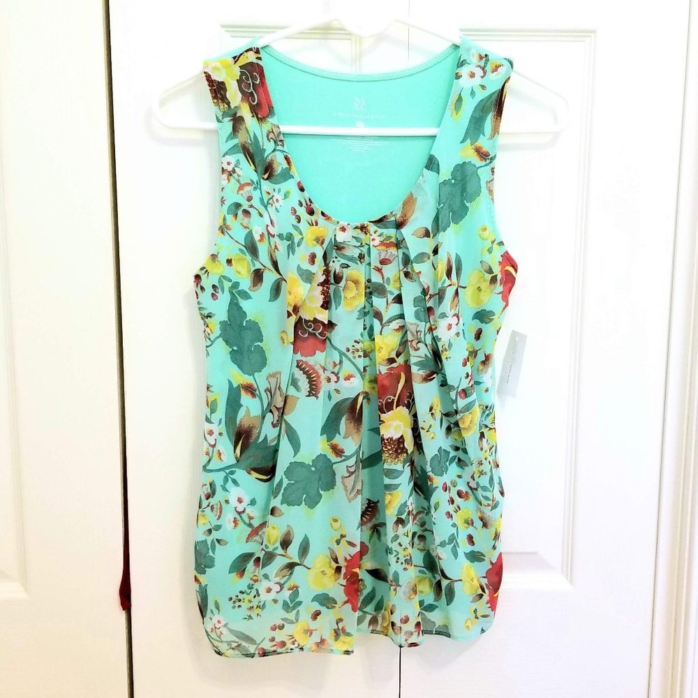 New York & Company Floral Blouse